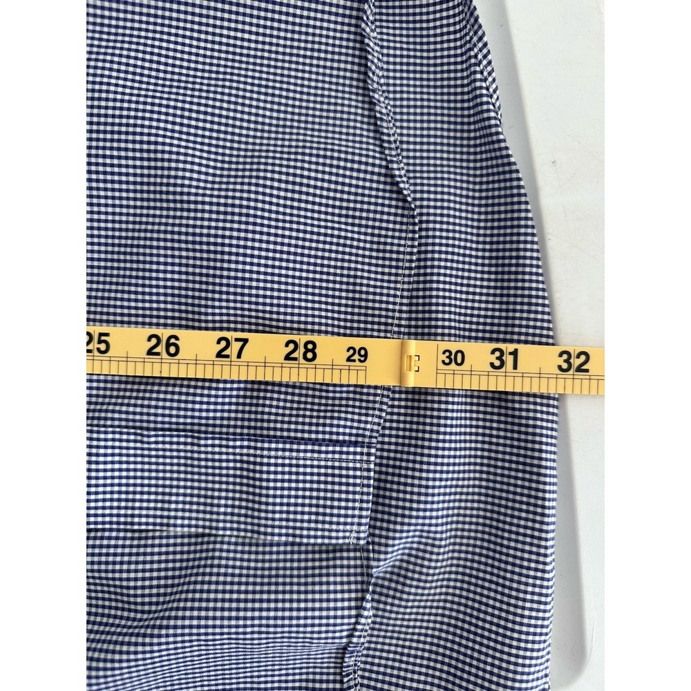 Walt Disney World Button Shirt Mickey Long Sleeve Gingham Blue Check Men's XXL - Picture 8 of 9